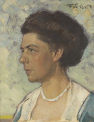 Fritz Erler-Bildnis von Olga Erler.  Ca. 1905 07.