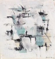 Jean Ren� Bazaine-Abstrakte Komposition. 1957.