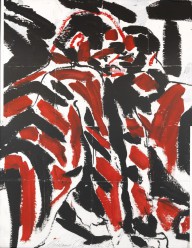 Luciano Castelli-Zebras (Selbstportr�t mit Salom�). 1981.