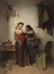 Heinrich Weber-Drei Generationen.  Ca. 1875.