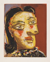 Pablo Picasso-T�te de femme No 4. Portrait de Dora Maar. 1939.