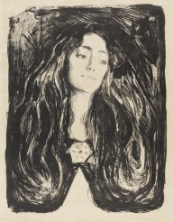 Edvard Munch-The Brooch. Eva Mudocci. 1903.