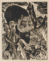 Ernst Ludwig Kirchner-Sennkopf (Martin Schmied). 1917.