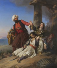 Paul Emil Jacobs-Szene aus dem Griechischen Freiheitskampf. 1841.