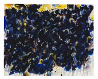 Sam Francis-Composition Black and Blue (SF56-157). 1956.