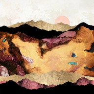 25156619 mauve-and-gold-mountains-spacefrog-designs