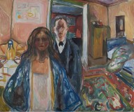 Edvard Munch-The Artist and his Model  1919-1921