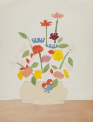 Alex Katz-Wildflowers in vase  1954-1955