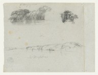 Frederic Edwin Church-Sketches of Trees  Vines and a Bank of the Rio Magdalena  Colombia  1853