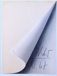 Gerhard Richter-Sheet Corner  1967