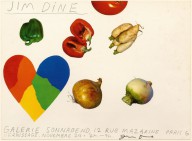 Jim Dine-Carton d’invitation de la galerie Sonnabend  1970