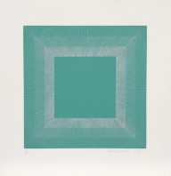 Richard Anuszkiewicz-Winter Suite (Green with Silver)  1979