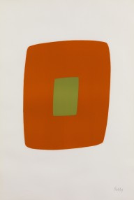 Ellsworth Kelly-Orange with Green  1964-1965