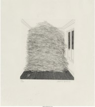 David Hockney-A room full of straw  from Illustrations for Six Fairy Tales from the Brothers Grimm  