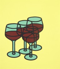 Patrick Caulfield-Wine Glasses  1969