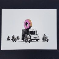 Banksy-Donuts Strawberry  2009