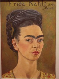Self-Portrait in Red and Gold Dress Frida Kahlo · 1941