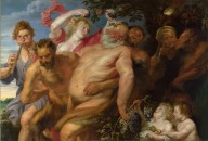 Attributed to Anthony van Dyck，Drunken Silenus supported by Satyrs