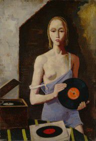 Karl Hofer - The Record Player, 1939