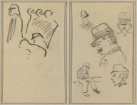 Soldiers; Four Soldiers and a Seated Figure [verso]-ZYGR74260