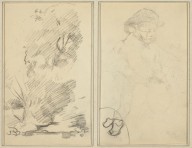 Trees; Sketch of Breton Boy [verso]-ZYGR74200