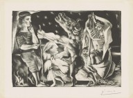 Pablo Picasso-Minotaure aveugle guidé par une Fillette dans la Nuit  from  La Suite Vollard  1934