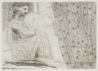 Pablo Picasso-Minotaure Endormi Contemple par une Femme  1933