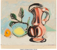 Pablo Picasso-Nature morte au Citron et au Pichet rouge  c. 1960