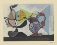 Pablo Picasso-Nature morte aux poires et au pichet  circa 1960