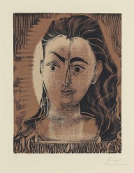 Pablo Picasso-Petit buste de femme  1962