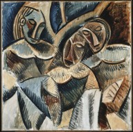 Pablo Picasso-Trois figures sous un arbre (Three figures under a tree)  Winter 1907-1908