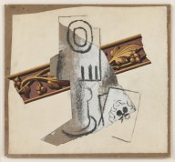 Pablo Picasso-Verre et carte à jouer  1914