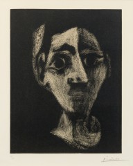 Pablo Picasso-Visage (Jacqueline au bandeau)  1962