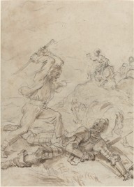 The Muleteer Attacking Don Quixote as He Lies Helpless on the Ground-ZYGR111596