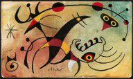 Joan Miró Espanja 1893-1983-Le resume calcule avec l'oiseau