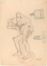Study of a Nude Old Woman Clenching Her Fists, and Two Decorative Objects-ZYGR53826