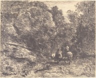 Horseman and Vagabond in the Forest (Le Cavalier en forêt et le piéton)-ZYGR55501