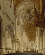 Pieter Jansz. Saenredam The Interior of St Bavo's Church2C Haarlem (the 'Grote Kerk') 