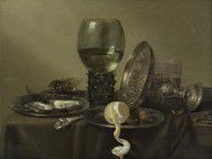 Willem Claesz. Heda Still Life with Oysters2C a Rummer2C a Lemon and a Silver Bow