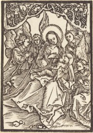 The Virgin Nursing the Christ Child  with Four Angels-ZYGR51098