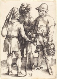 Three Peasants in Conversation-ZYGR6591