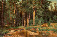 俄国-希什金-森林风光-油画118x77