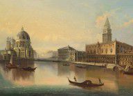 海景 水景 帆船 威尼斯油画 ◆