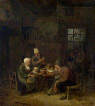 Cornelis Dusart - Homelike Scene