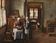 Henri De Braekeleer - Grandmother's Feast