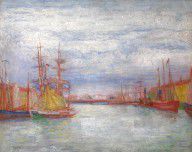 James Ensor - Ostend Harbour