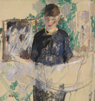 Rik Wouters - Woman in black reading the newspaper