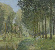 Alfred Sisley Rest along the Stream. Edge of the Wood 