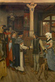Albrecht De Vriendt - The magisters vist jan van Eyck's atelier