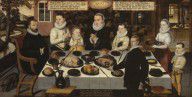 Anonieme Meester - A protestant Family during dinner